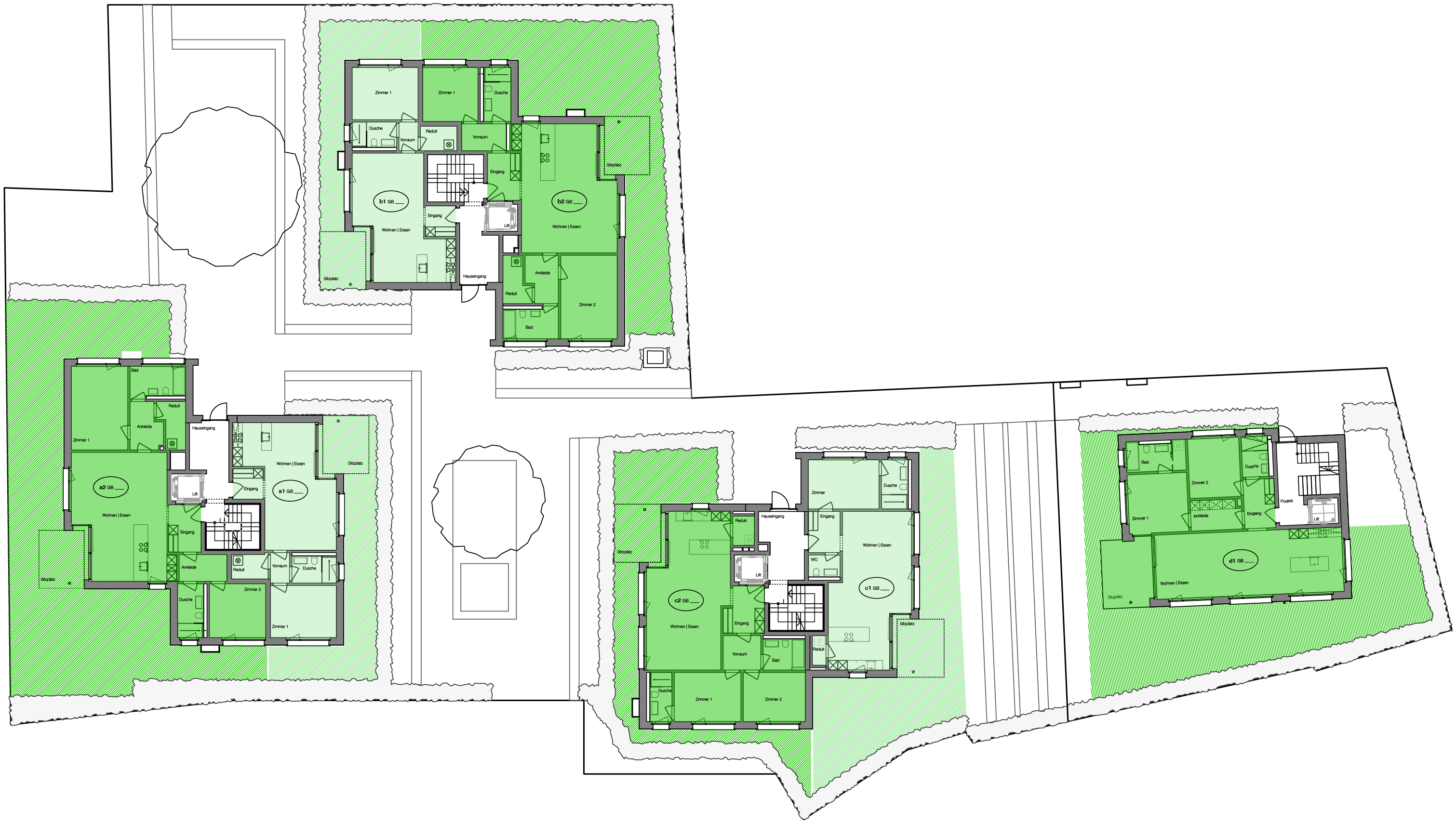 Lage / Umgebung / Einstellhalle - Aussen- und Grünflächen